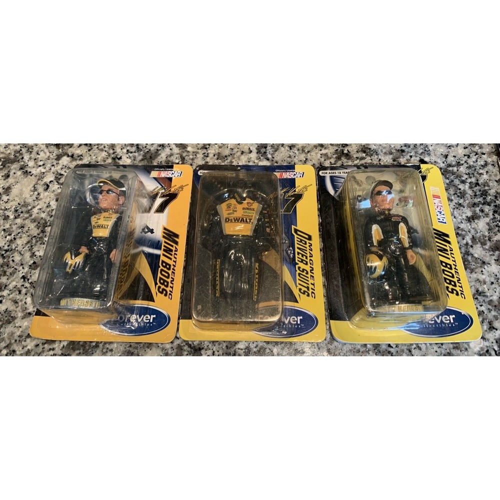 Lot Of 3‎ 2004 Matt Kenseth Forever Collectibles NIP (2 Mini Bobs & Driver Suit)